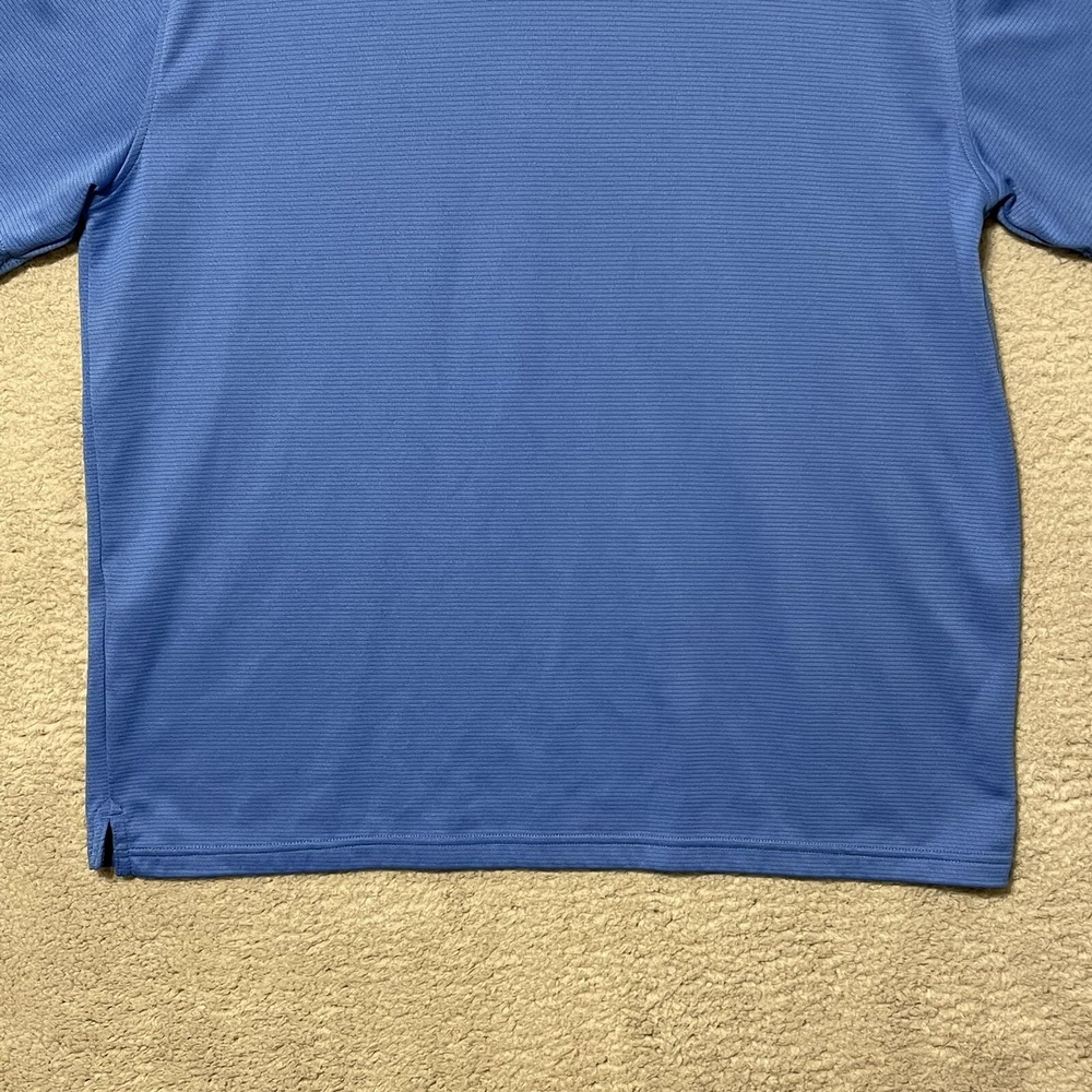 Under Armour HeatGear Polo Shirt Blue Loose Fit 2XL Golf Athletic Mens - Picture 13 of 14